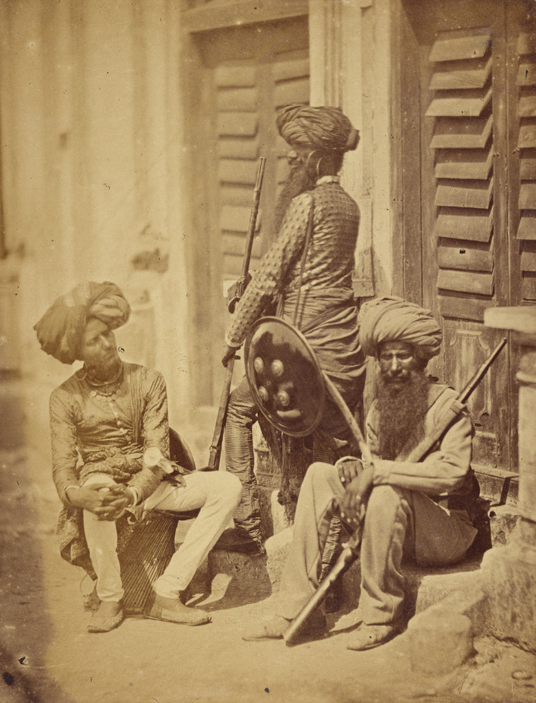 Felice Beato:Men of the Fifteenth Punjab Infantry, Poster Print Wall Art