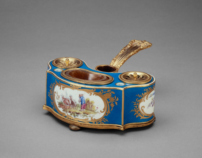 Sèvres Manufactory:Inkstand with Candleholder,16x12