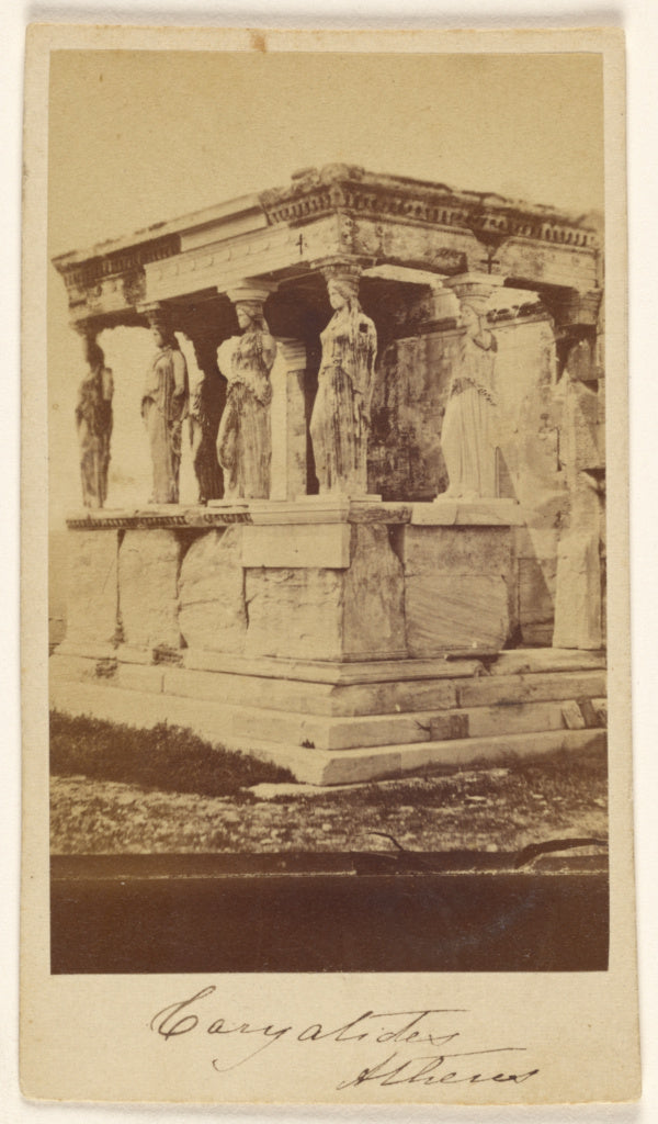 Dimitrios Constantin:Caryatids, Athens, Poster Print Wall Art