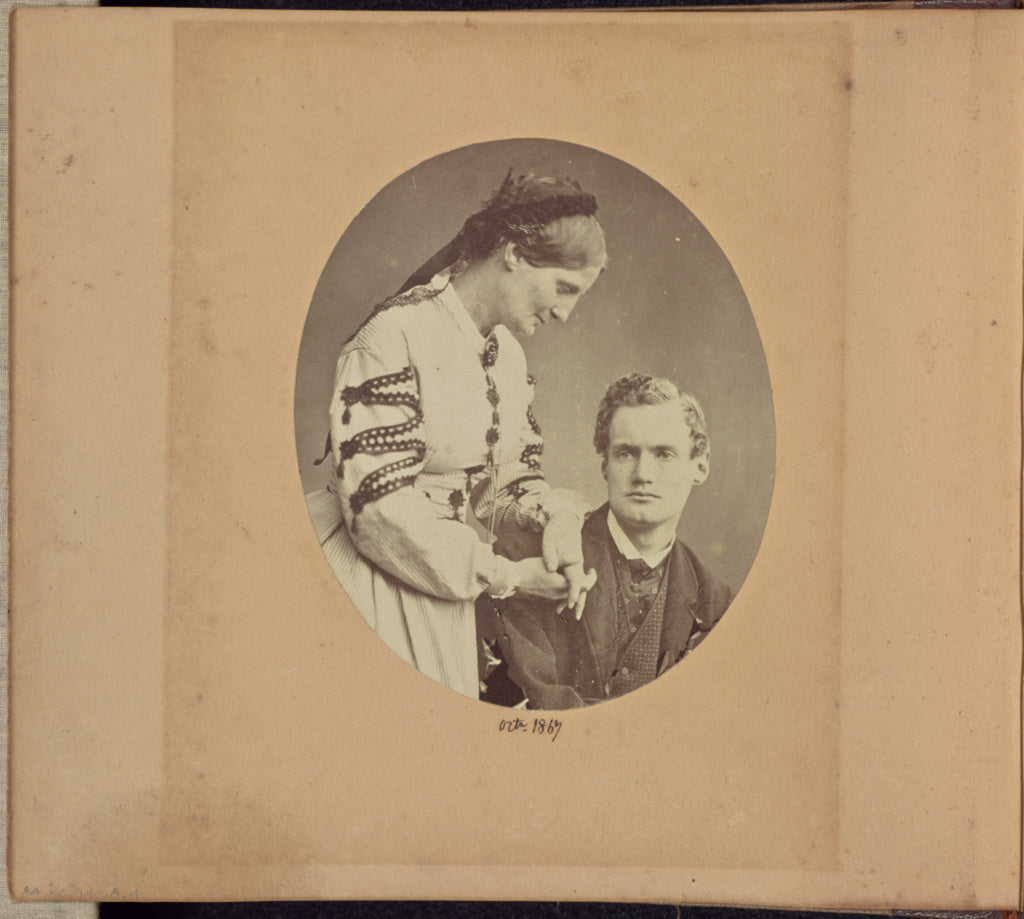Dr. John Adamson:[Aleck Bell with an Unidentified Woman], Poster Print Wall Art