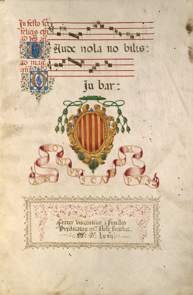Fra Vincentius a Fundis:Coat of Arms,16x12
