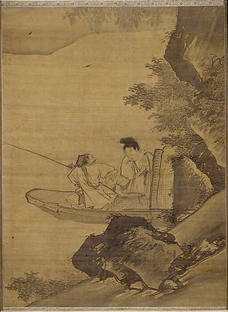 ,Fisherman and Family-Attributed to Zhang Lu, 16x12