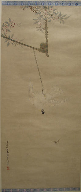 Ming China,Cockatoo dated 1721-Chen Shu, 16x12