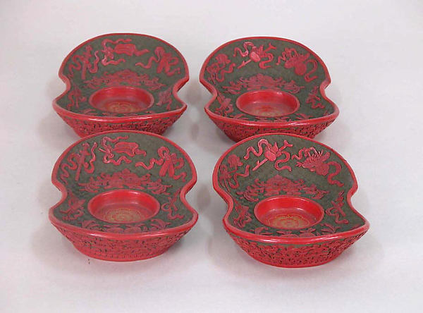 Set of Four Saucers,  Poster Print Wall Art