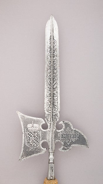 Halberd of Ferdinand Maria  Prince-Elector of Bavaria  dated 1,  Poster Print Wall Art