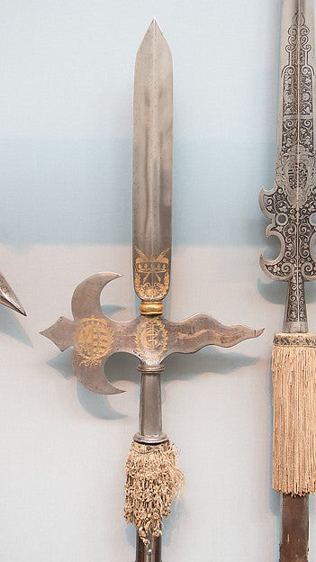 Halberd of the Swiss Guard of Johann Georg II of Saxony  dated,  Poster Print Wall Art