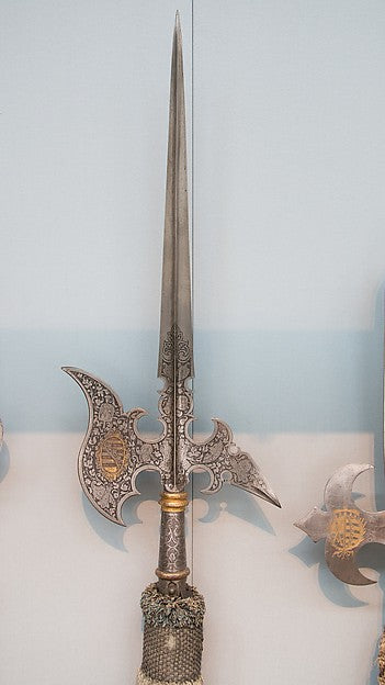 Halberd of Christian I  or Christian II of Saxony  c1590–1610,  Poster Print Wall Art