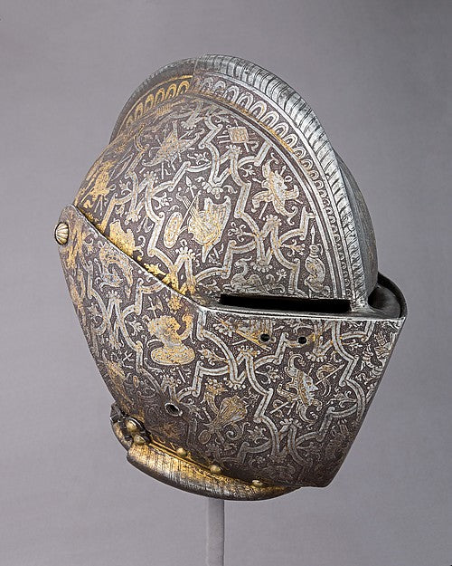 Close Helmet for Foot Combat c1600,  Poster Print Wall Art