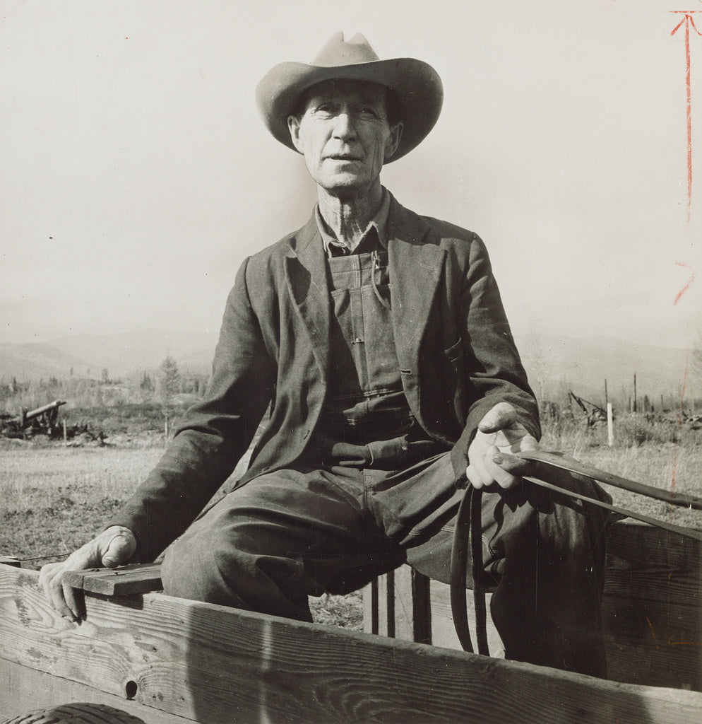 Dorothea Lange:[Was Nebraska farmer, now developing land in ,16x12"(A3)Poster