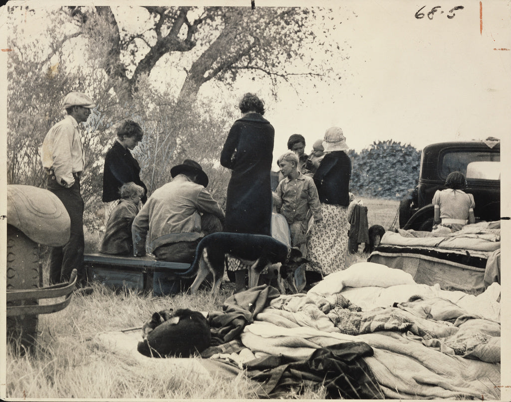 Dorothea Lange:Oklahoma Refugees from the Dust Bowl, Looking, Poster Print Wall Art