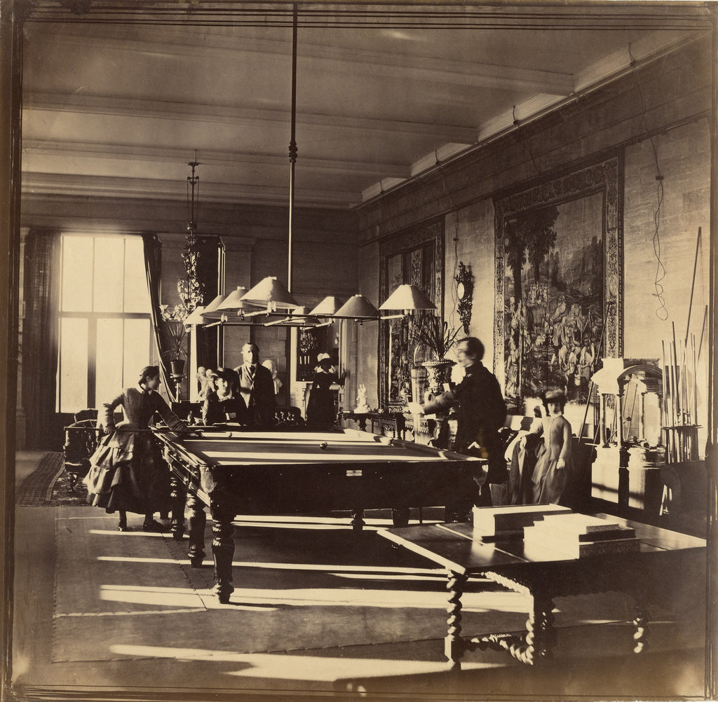 Roger Fenton:[The Billiard Room, Mentmore House], Poster Print Wall Art