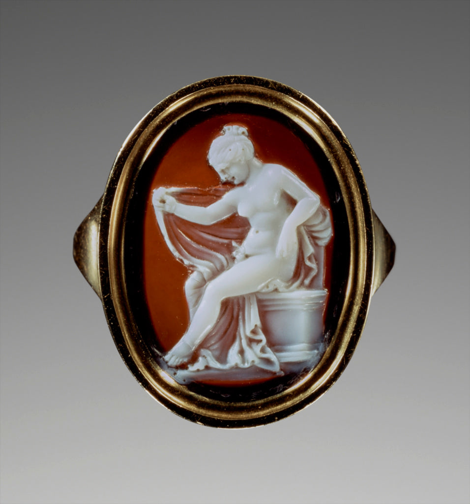 ProtarchosAttributed to:Cameo set into a modern ring, Poster Print Wall Art