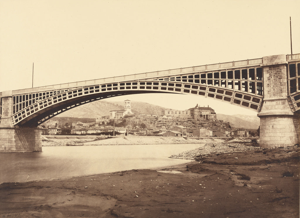 edouard Baldus:Viaduct at La Voulte, Poster Print Wall Art