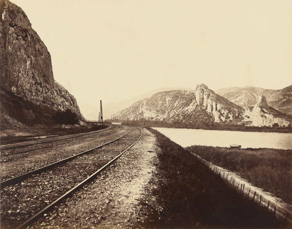 edouard Baldus:Entrance to the Donzère Pass, Poster Print Wall Art