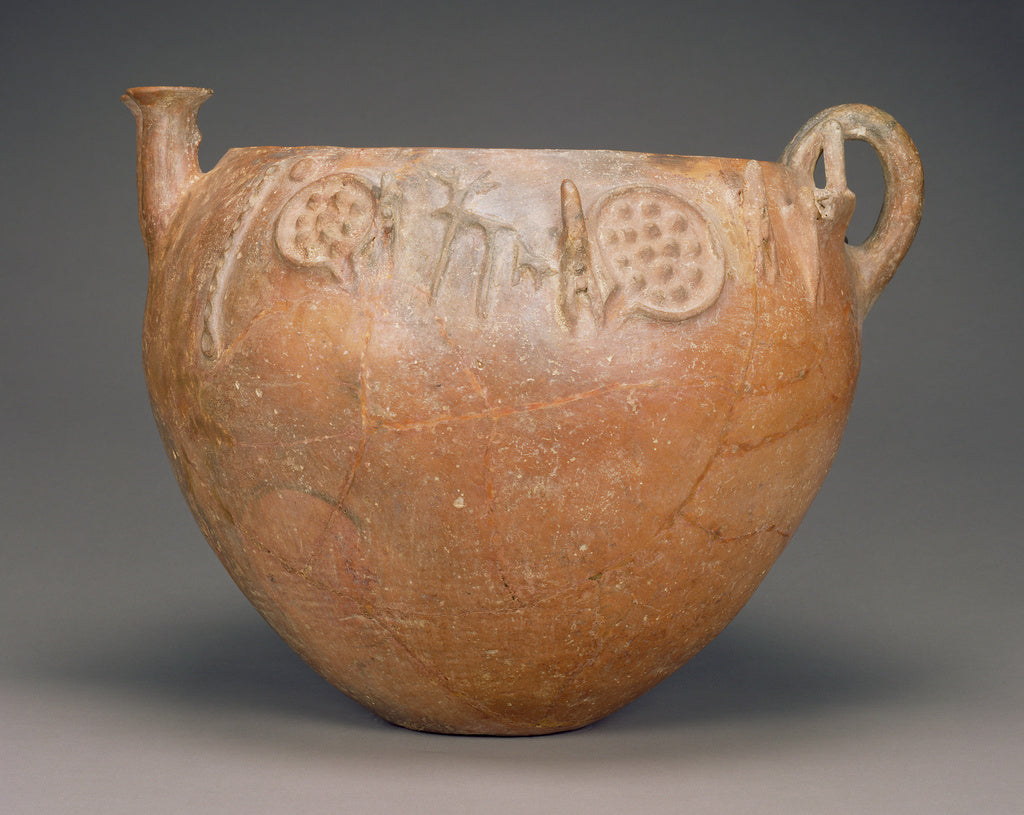 Unknown:Red-Polished Ware Bowl with High Relief Decoration,16x12"(A3)Poster