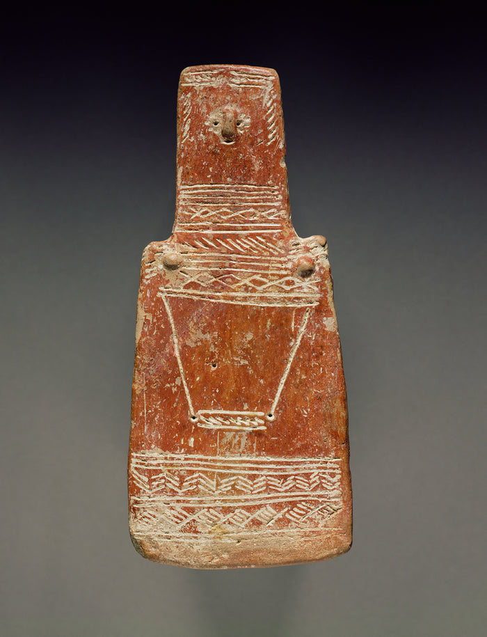 Unknown:Red Polished Ware Plank Figure,16x12