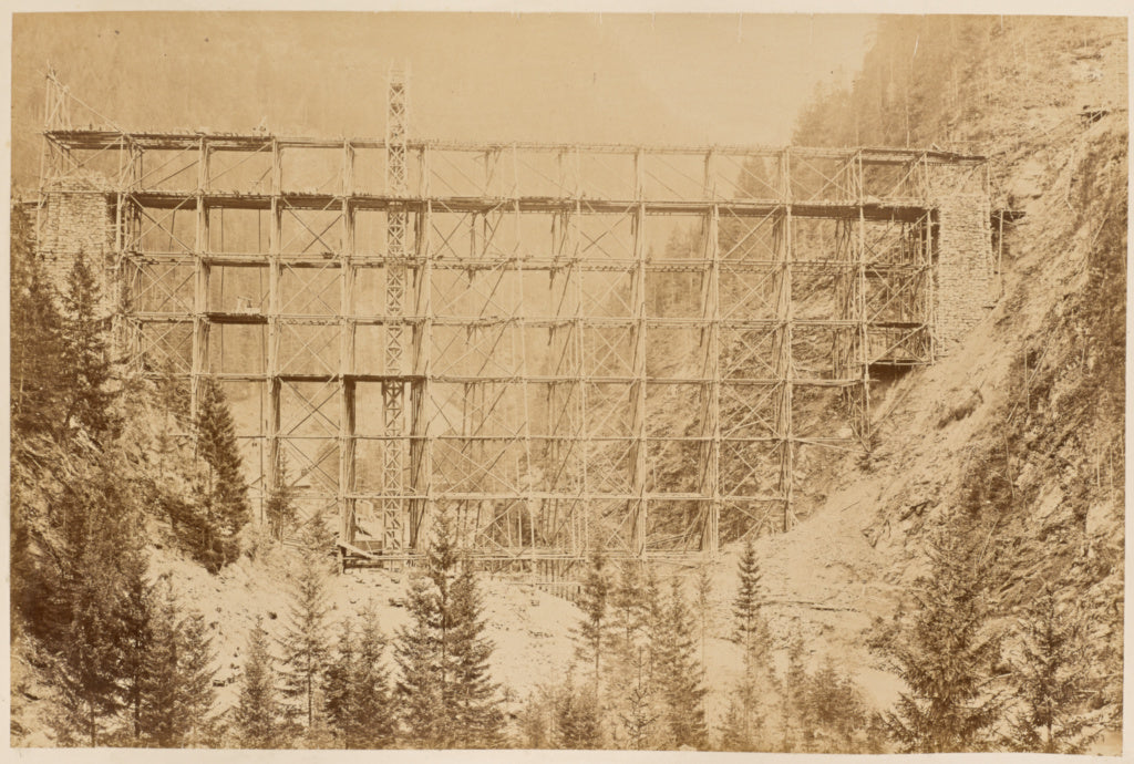 Carl Alfred Czichna:Trisana - Viaduct gegen Süden, Poster Print Wall Art