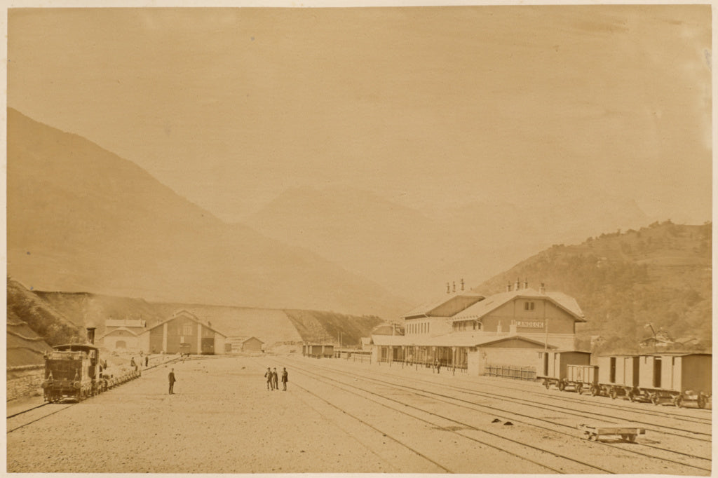 Carl Alfred Czichna:Station Landeck, Vorderseite, Poster Print Wall Art
