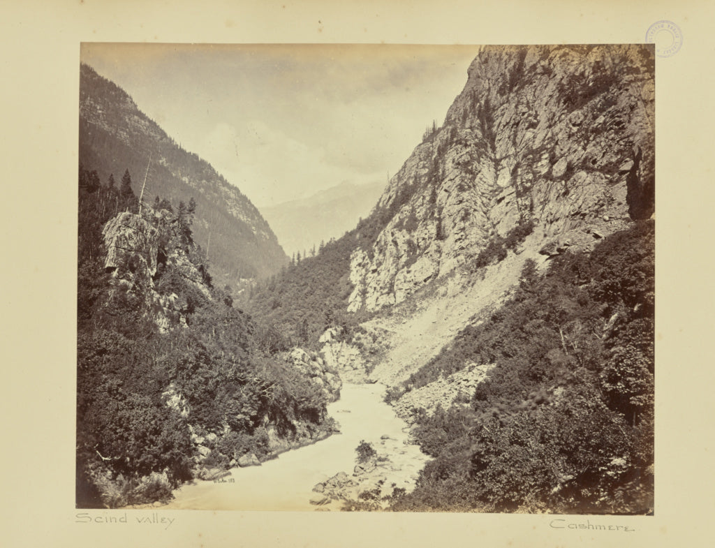 William H. Baker:The Scind Valley above Gugangair, Poster Print Wall Art