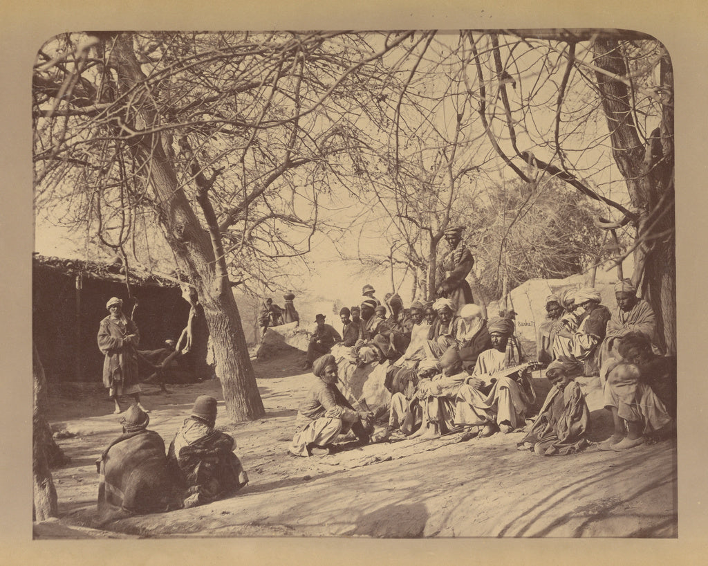John Burke:Scene in the City Jellalabad, Poster Print Wall Art
