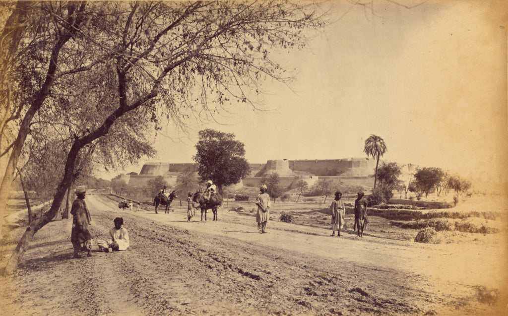John Burke:[Peshawar Fort from Jail], Poster Print Wall Art
