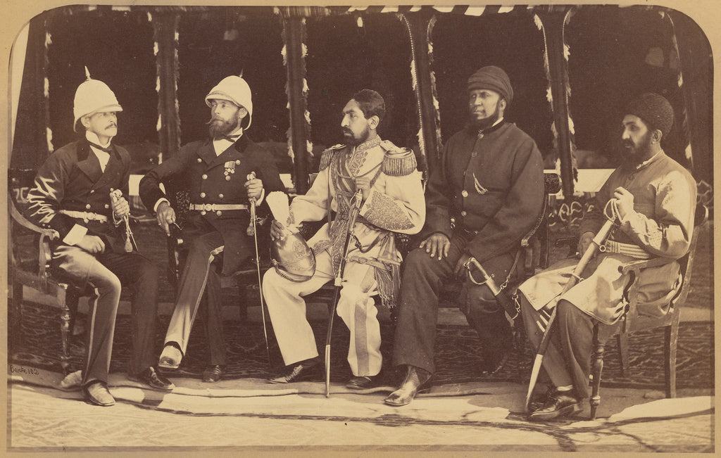John Burke:Group, The Amir Yakub Khan, General Daod Shah, Ha, Poster Print Wall Art