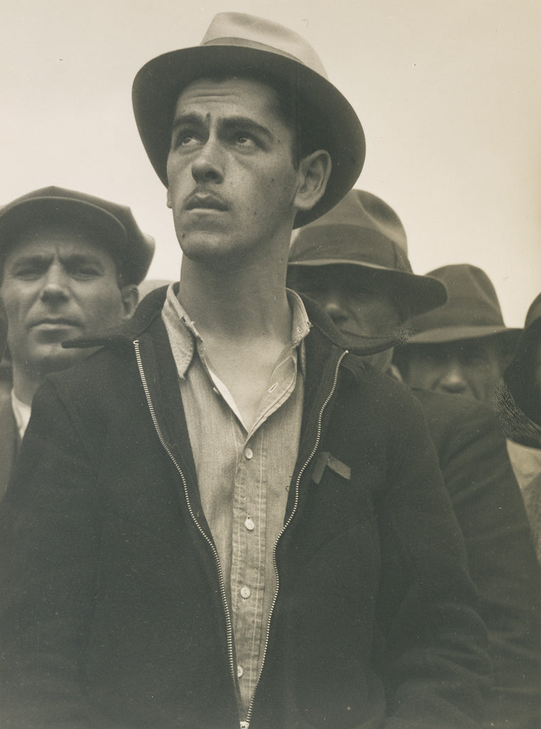 Dorothea Lange:Street Meeting, San Francisco / "Here Democra, Poster Print Wall Art