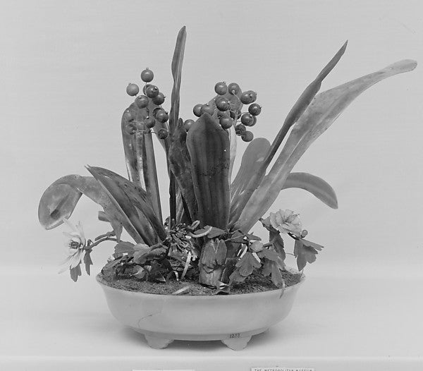 Dish of Artificial Plants,  Poster Print Wall Art