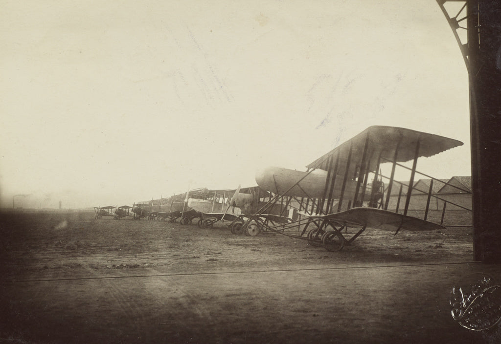 Fédèle Azari:[Grounded airplanes], Poster Print Wall Art
