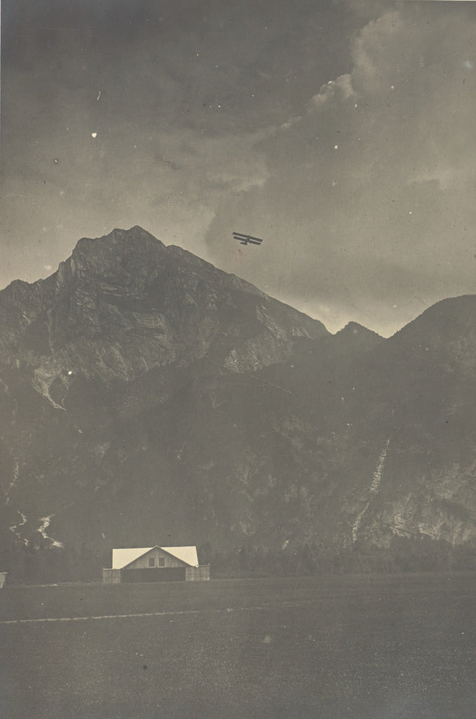 Fédèle Azari:[Plane flying over mountains],16x12"(A3)Poster