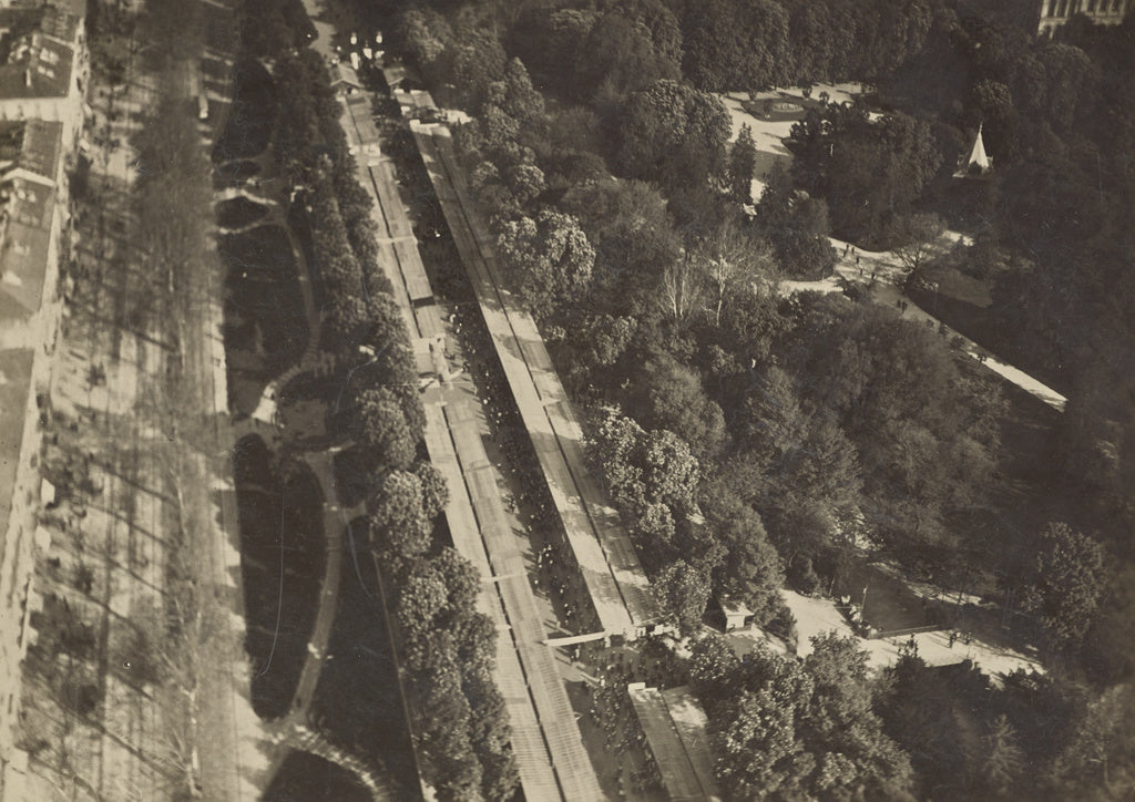 Fédèle Azari:[Tree-lined street], Poster Print Wall Art