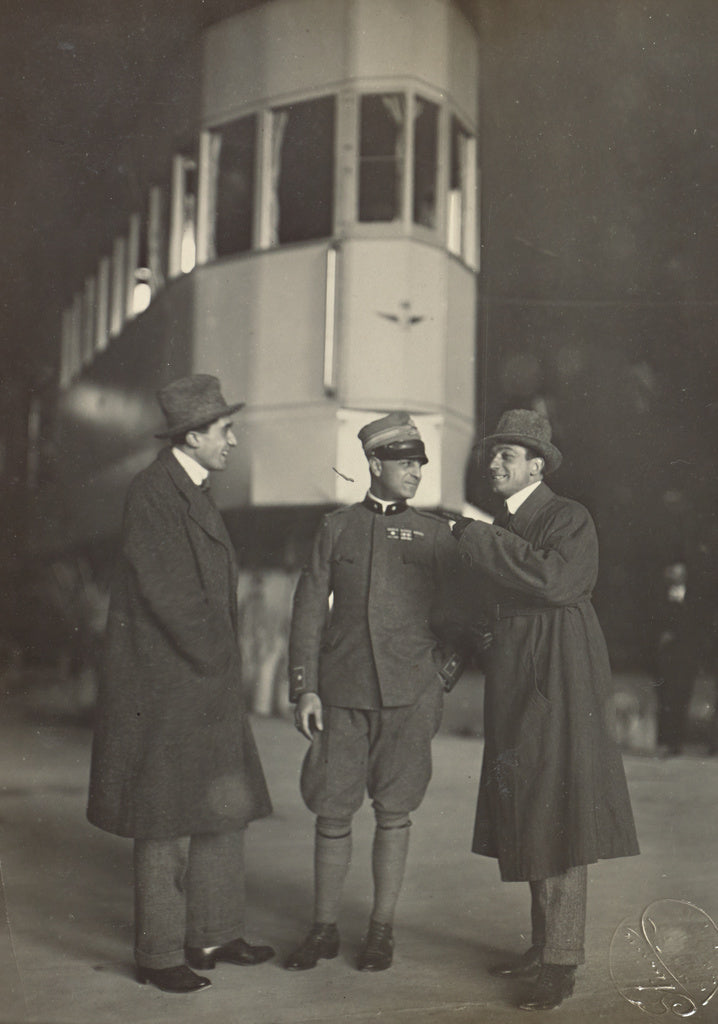 Fédèle Azari:[Three men], Poster Print Wall Art