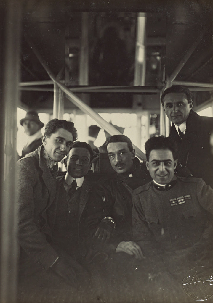 Fédèle Azari:[Five men], Poster Print Wall Art