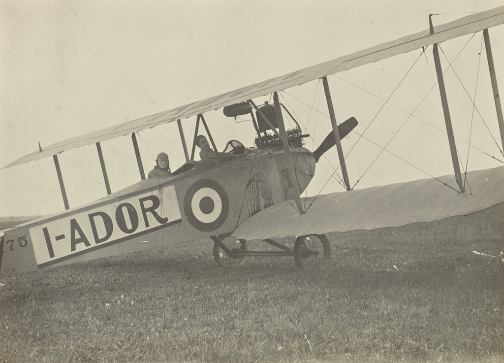 Fédèle Azari:[Two men in an airplane],16x12"(A3)Poster