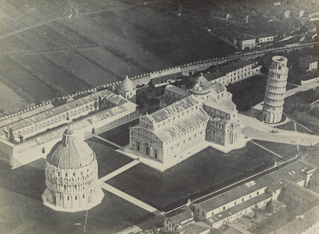 Fédèle Azari:[Pisa Bapistry, Duomo, and Leaning Tower], Poster Print Wall Art