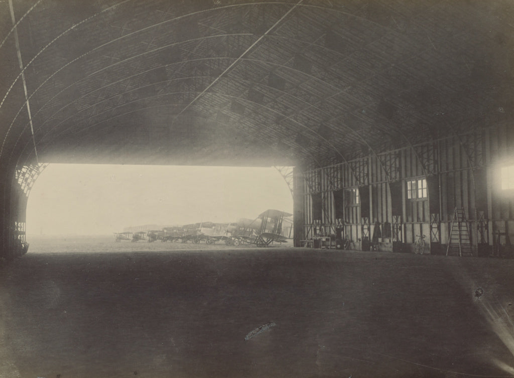 Fédèle Azari:[View from Inside a Hanger], Poster Print Wall Art