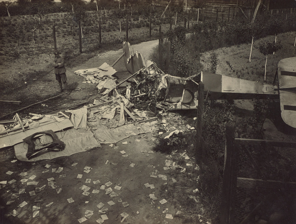 Fédèle Azari:[Plane crash], Poster Print Wall Art