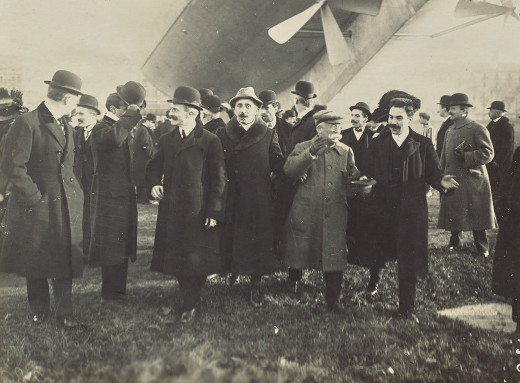 Fédèle Azari:[Group of men], Poster Print Wall Art