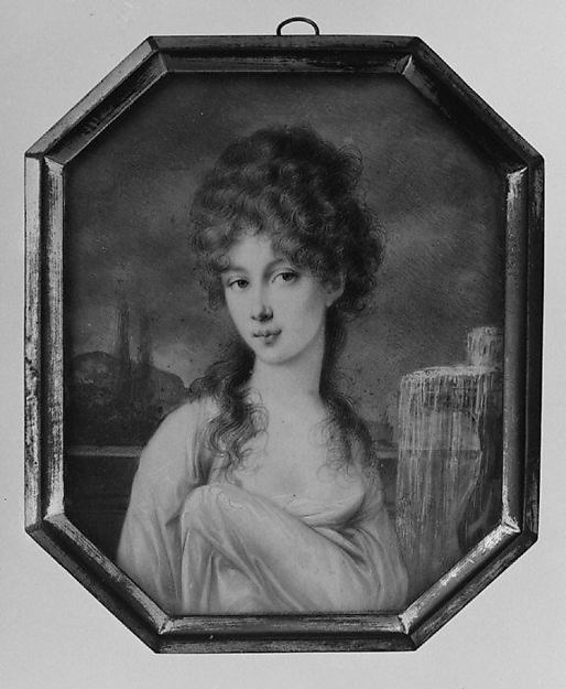 Peter Edward Stroely:Portrait of a Woman c1800-16x12"(A3) Poster