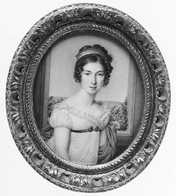 Nicolas Henri Jacob:Portrait of a Woman 1817-16x12"(A3) Poster