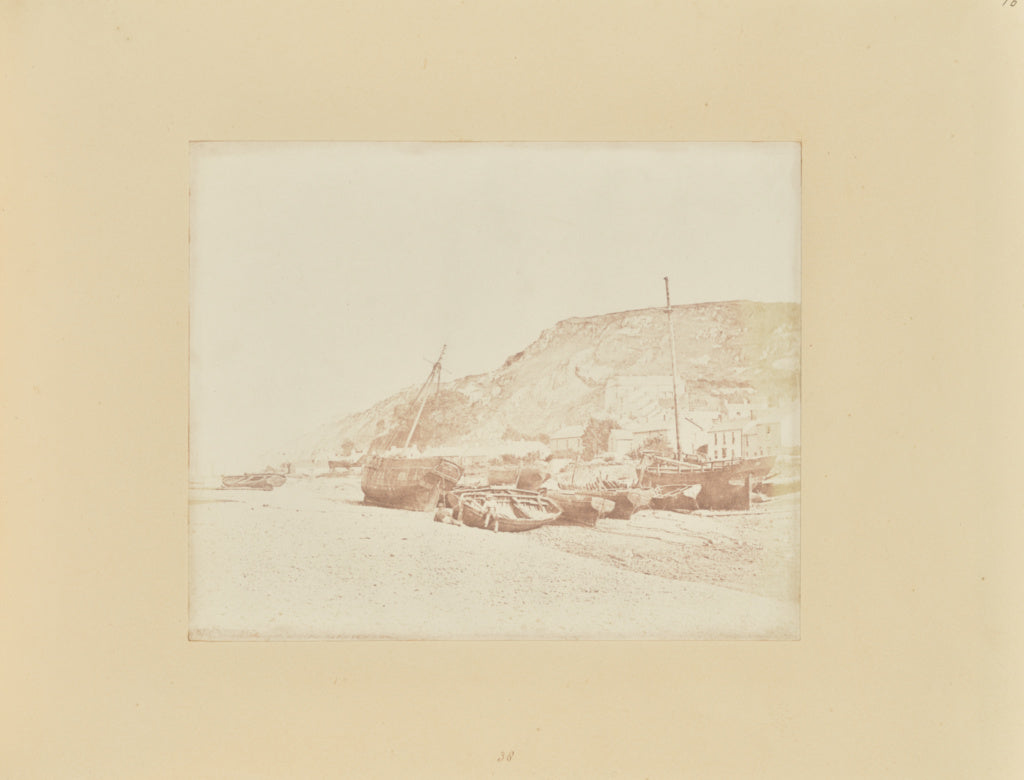 Samuel Buckle:Coast Scene, near Swansea, Poster Print Wall Art