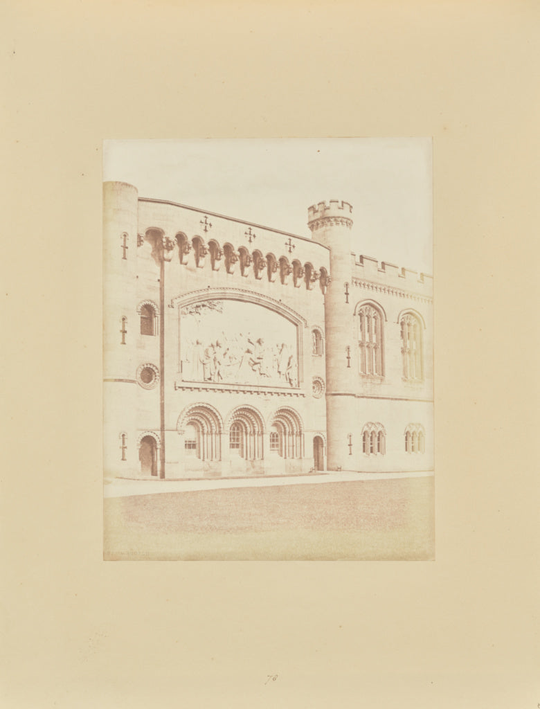 Samuel Buckle:Part of Quadrangle, Arundel Castle; Bas-relief, Poster Print Wall Art
