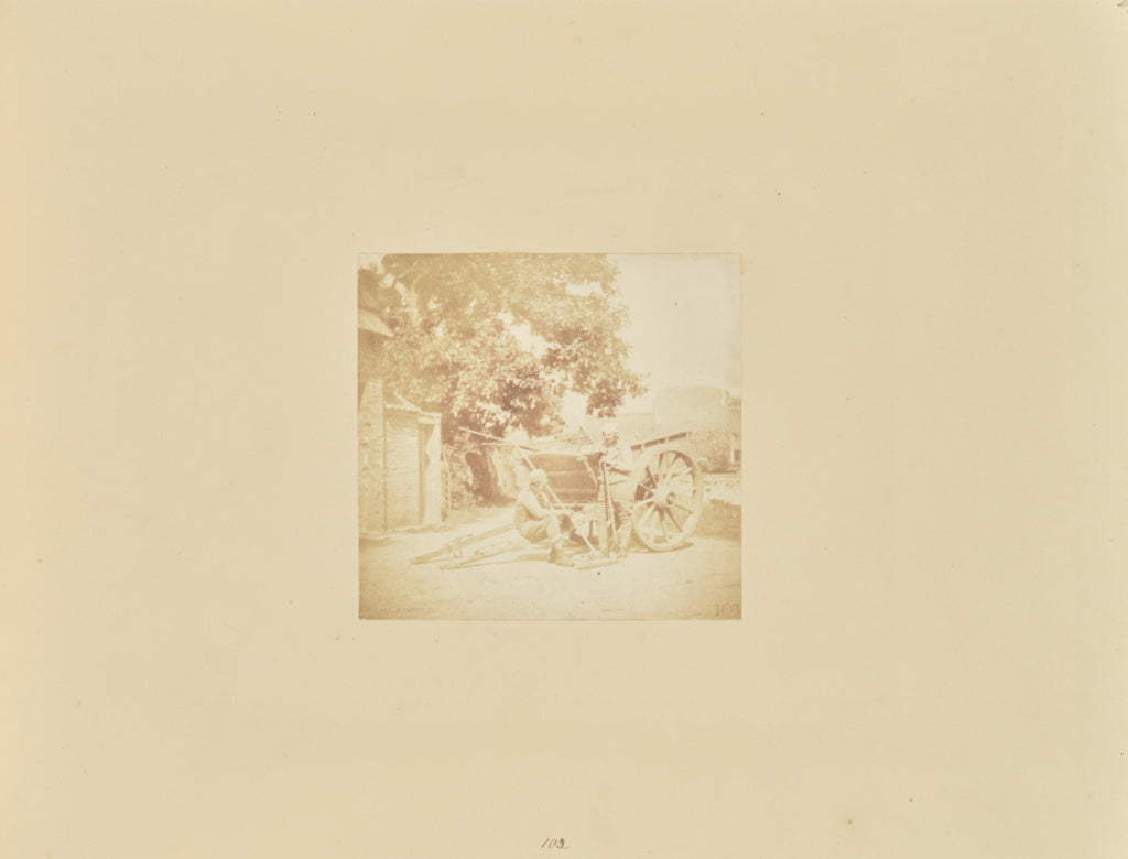 Samuel Buckle:Rustic Figures and Cart, Poster Print Wall Art