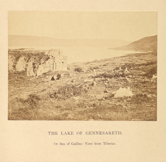 Francis Bedford:The Lake of Gennesareth, or Sea of Galilee: ,16x12
