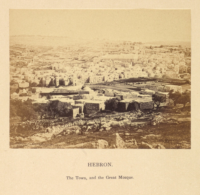 Francis Bedford:Hebron, the Town, and the Great Mosque,16x12
