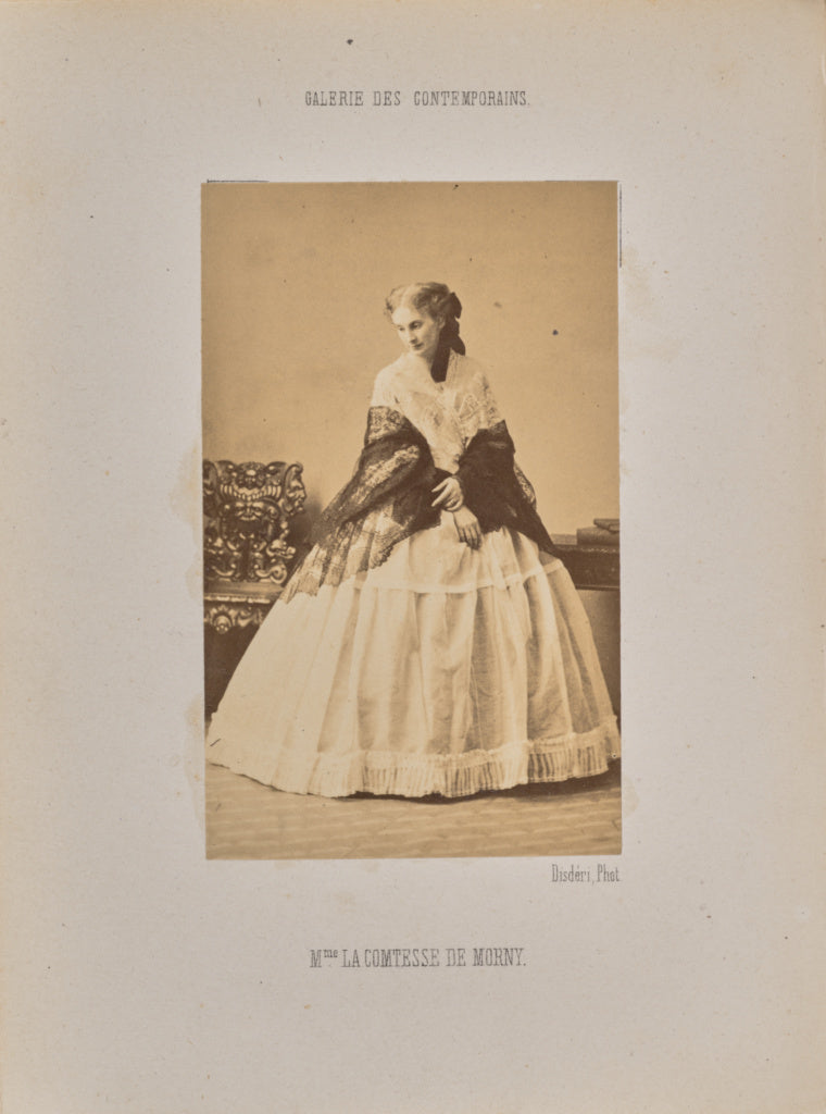 André Adolphe-Eugène Disdéri:Madame la comtesse de Morny, Poster Print Wall Art