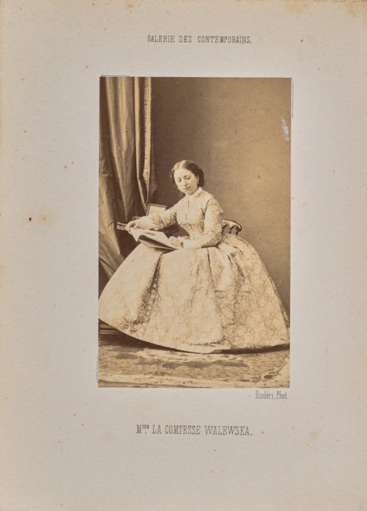 André Adolphe-Eugène Disdéri:Madame la comtesse Walewska, Poster Print Wall Art