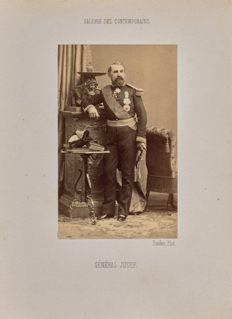André Adolphe-Eugène Disdéri:Général Jusuf, Poster Print Wall Art