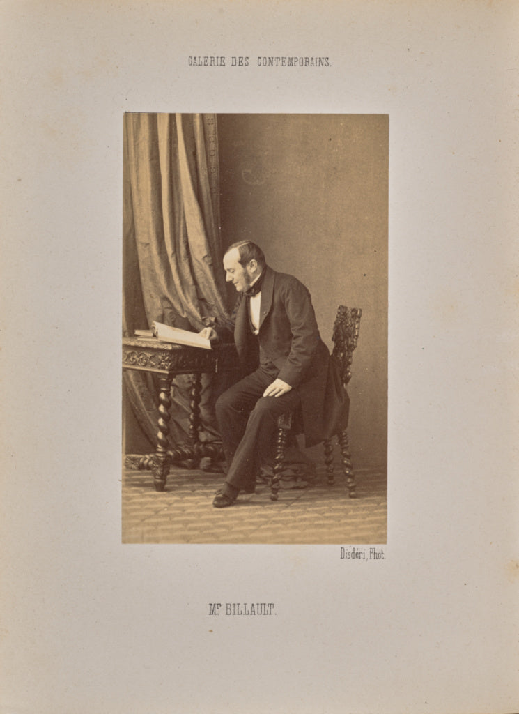 André Adolphe-Eugène Disdéri:Monsieur Billault, Poster Print Wall Art