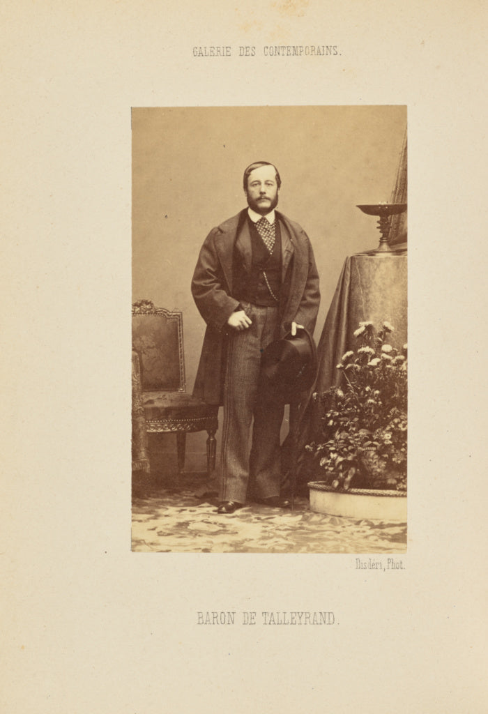 André Adolphe-Eugène Disdéri:Baron de Talleyrand, Poster Print Wall Art